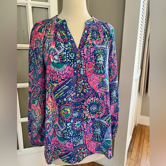 Lilly Pulitzer Elsa Silk Top - Picture 2 of 5